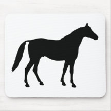 Horse Silhouette Mouse Pad