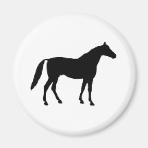 Horse Silhouette Refrigerator Magnets