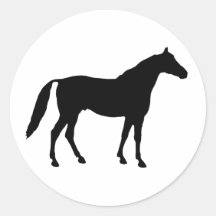 Horse Silhouette Stickers