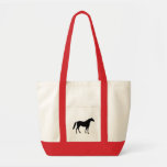 Horse Silhouette Tote Bag
