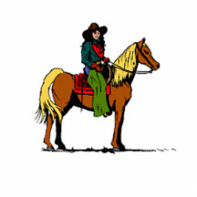 Horseback Rider Ornament Photo Cut Outs
