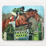 HorseJump highres Mouse Mats
