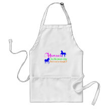 HORSES ARE LIKE POTATO CHIPS APRON