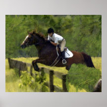 Horses - Hunter-Jumpers - Krista Afield Poster
