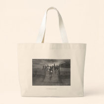 Horses into the corral bags