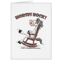 Horses Rock! Card