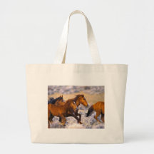 Horses running bags