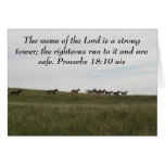 Horses Running Greeting Card