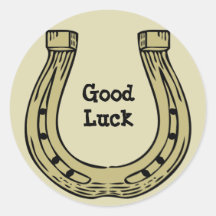 Horseshoe Good Luck Sticker