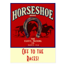 Horseshoe Racer Postcard