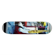 Hoses in Fire Truck Skateboard Deck