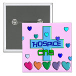 Hospice CNA Multi Hearts Design Pin