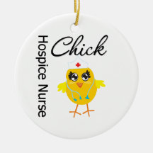 Hospice Nurse Chick v1 Christmas Tree Ornaments