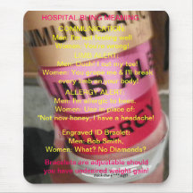 Hospital Bling Meanings Mousemat