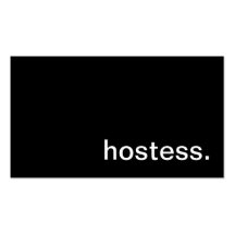 Hostess Business Card