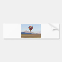 Hot Air Balloon and Colorado Longs Peak Bumper Sticker