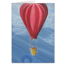 Hot Air Balloon Blank Card