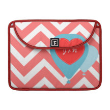 Hot Air Balloon Chevron Design Macbook Pro Sleeve