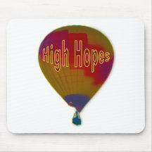 Hot air balloon high hopes mouse pads