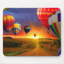hot air balloon image mouse mat