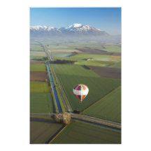 Hot-air Balloon, near Methven, Canterbury Photo Art