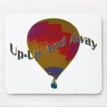 Hot air balloon - up-up and away mousepad
