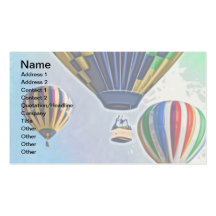Hot Air Balloons Business Card Template