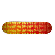 Hot bits gradient pattern custom skateboard