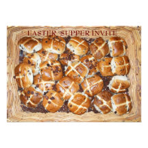 Hot Cross Buns Basket Personalised Invites