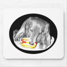 Hot Dog Attacks Cheeseburger Mouse Pads