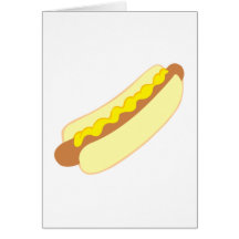 Hot Dog Grußkarte