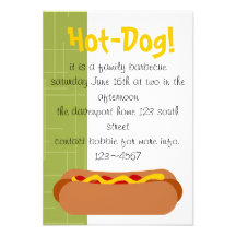 Hot Dog! Party Announcements