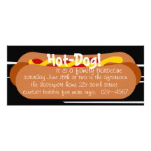 Hot Dog! Party Custom Invitations