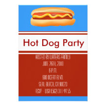 Hot Dog Party Invitation