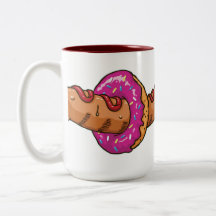 Hot Dog through the Doughnut Hole Mug