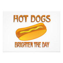 Hot Dogs Brighten the Day Invites