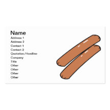 Hot Dogs Business Card Template