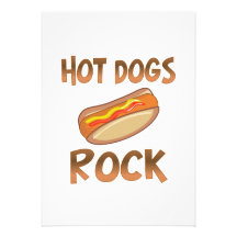 Hot Dogs Rock Personalised Announcements