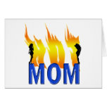 HOT FLAMING MOM GREETING CARDS