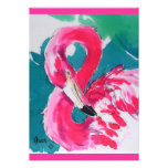 Hot Flamingo "Save the Date" Invitations