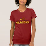 Hot Grandma fire and red marble heart T Shirts