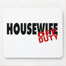 Hot Housewife (Blk) Mouse Pads
