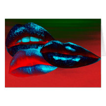 Hot Lips Greeting Card