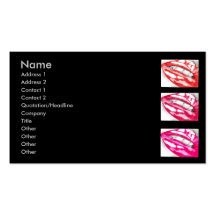 Hot Lips - The Pinks Business Cards