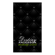 Hot  Lips - Tufted Makeup Business Cards