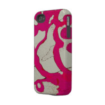 Hot Pink Abstract Tree or Vine Custom iPhone Case casemate cases