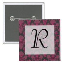 hot pink and black damask.ai