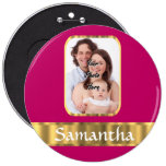 Hot pink and gold personalized