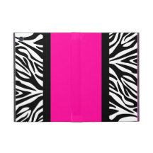 Hot Pink and Zebra Animal Print iPad Mini Case