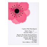 Hot Pink Anemone Wedding: Together With Parents Announcement